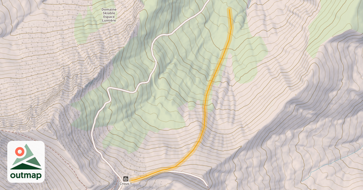 Map of Aigle Hors Piste