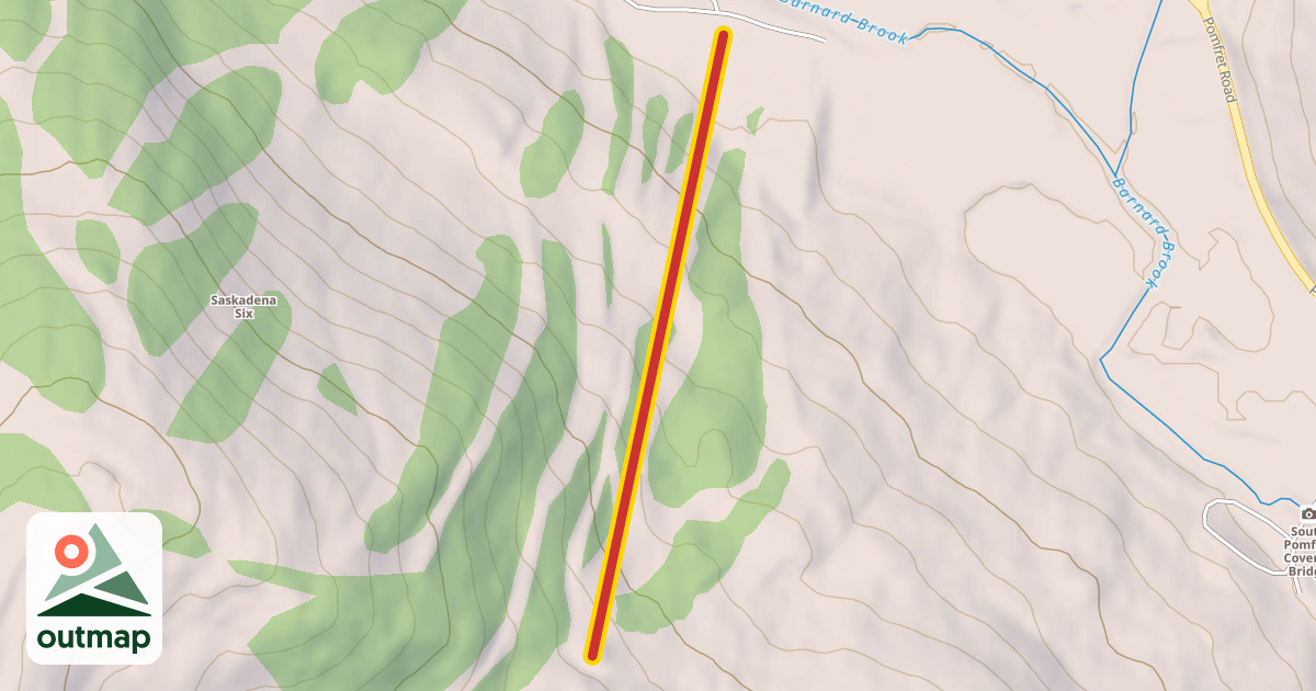 Map of 1600' Double Chair 2