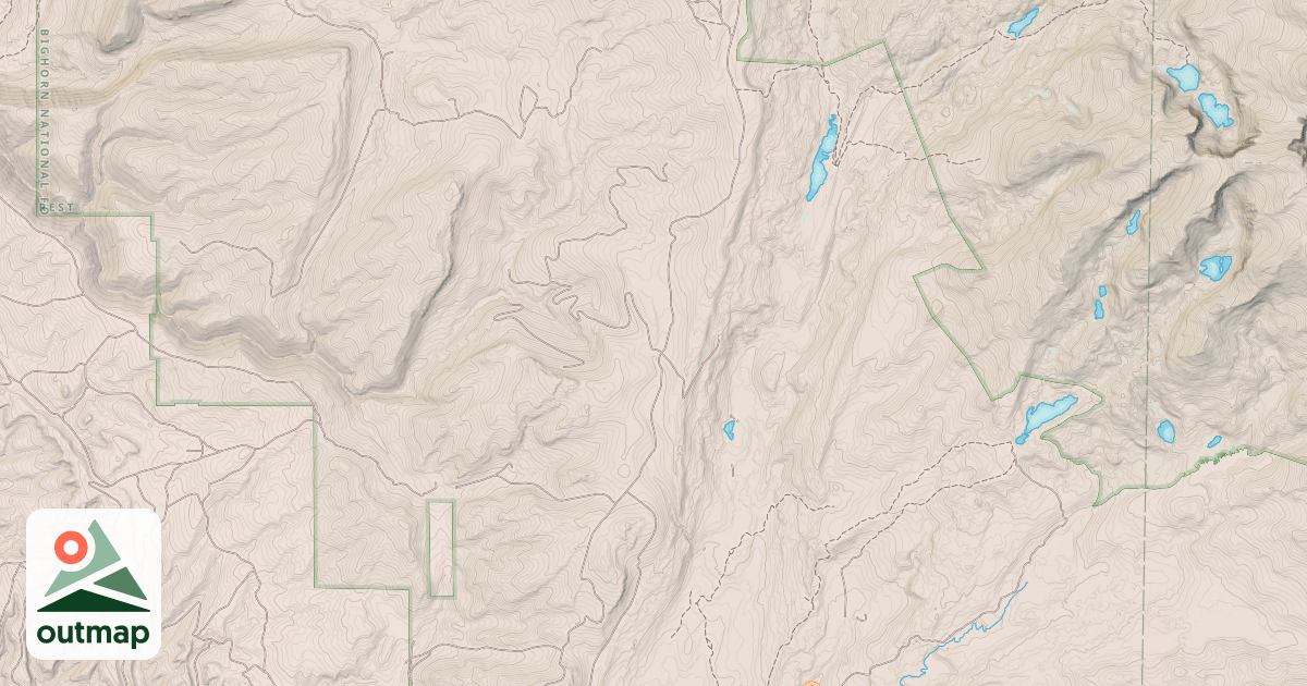 Map of BALD RIDGE