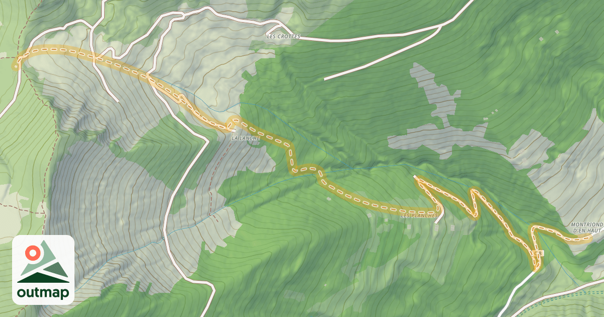 Map of Col de la Lanche — Montriond d’en Haut