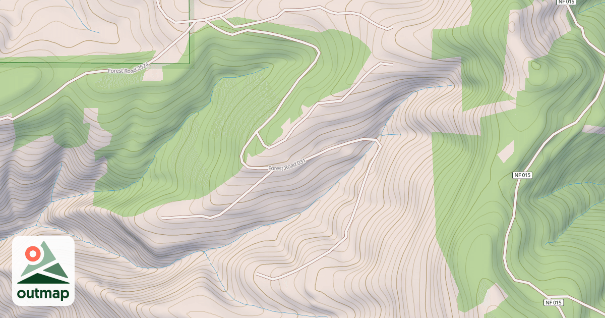 Map of MILL SPUR