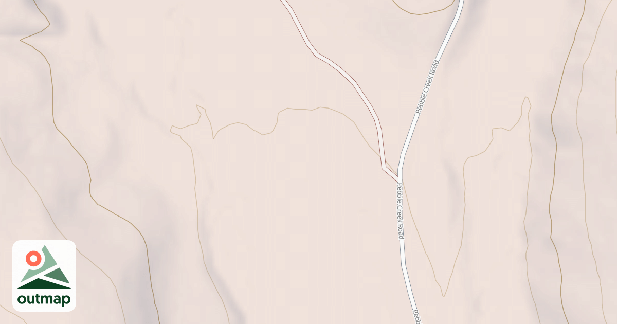 Map of PEBBLE FLAT SPUR