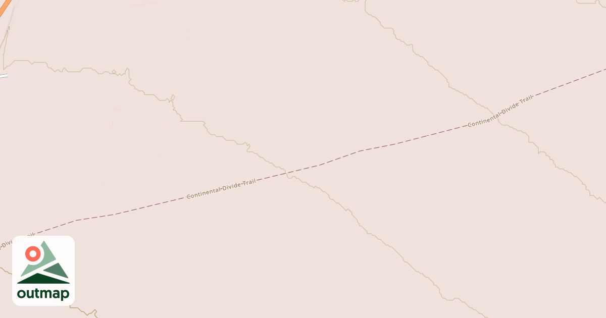 Map of Continental Divide National Scenic Trail