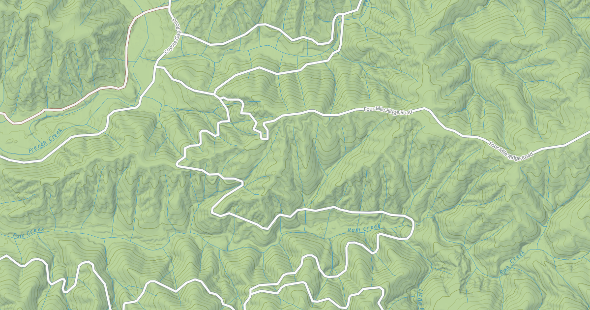 Map preview of PEAVINE CREEK