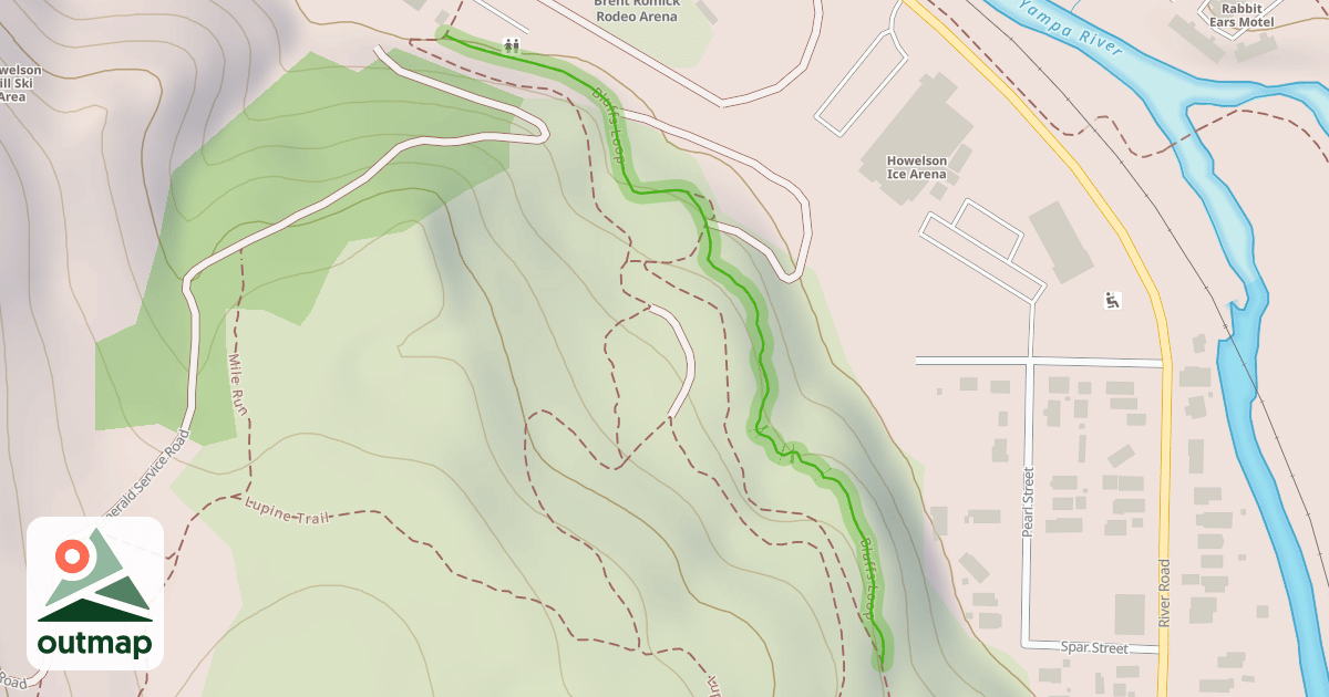 Map of Bluffs Loop