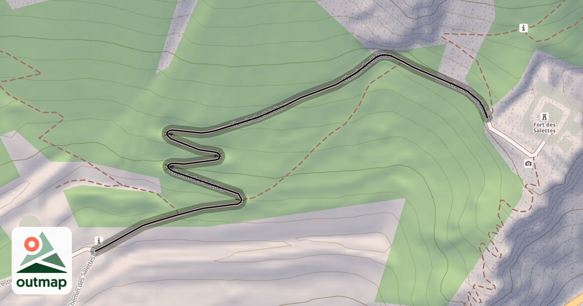 Map of Chemin des Salettes