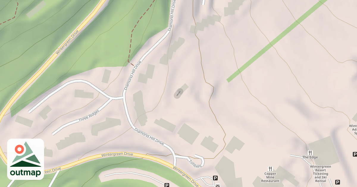Map of Blue Ridge Express Exit