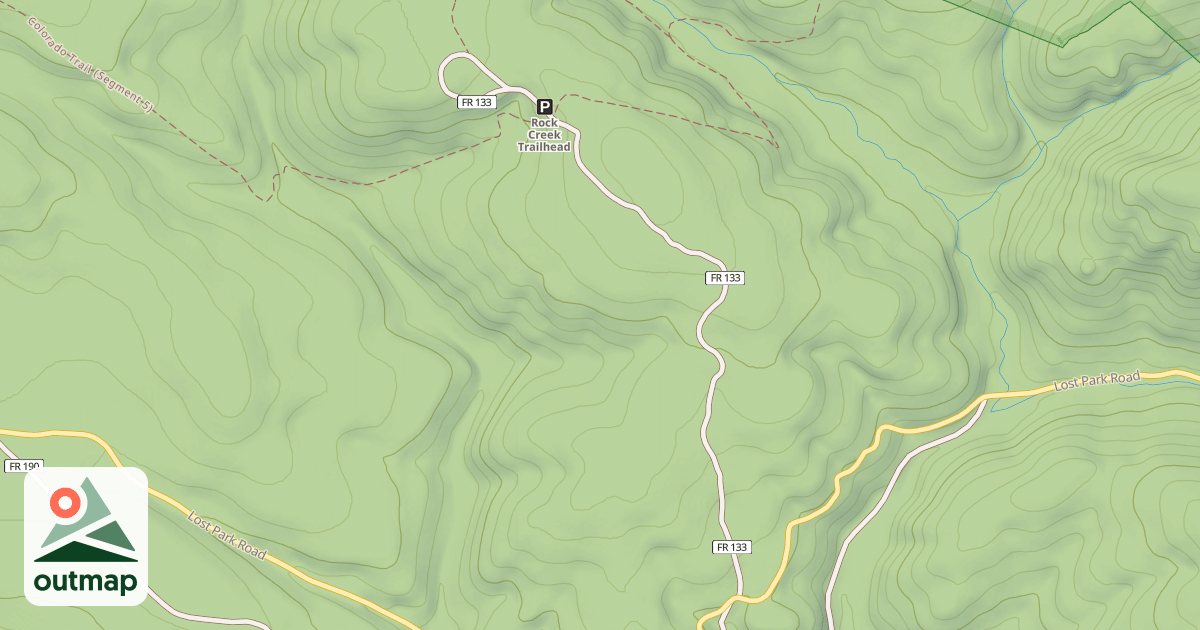 Map of ROCK CREEK