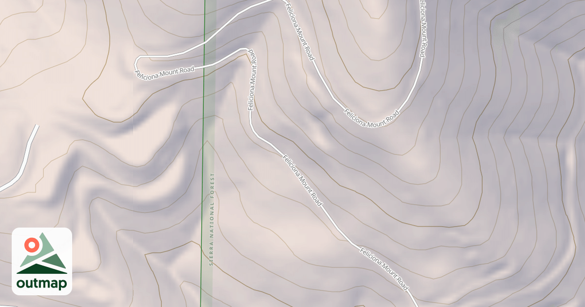 Map of FELICIANA MTN ROAD