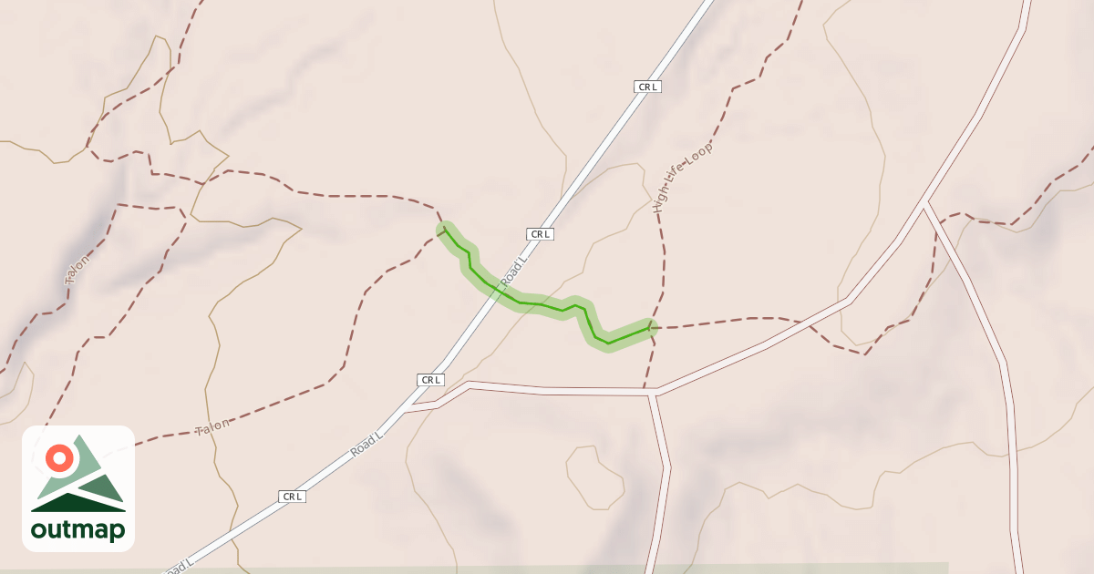 Map of Cortez North Trailhead