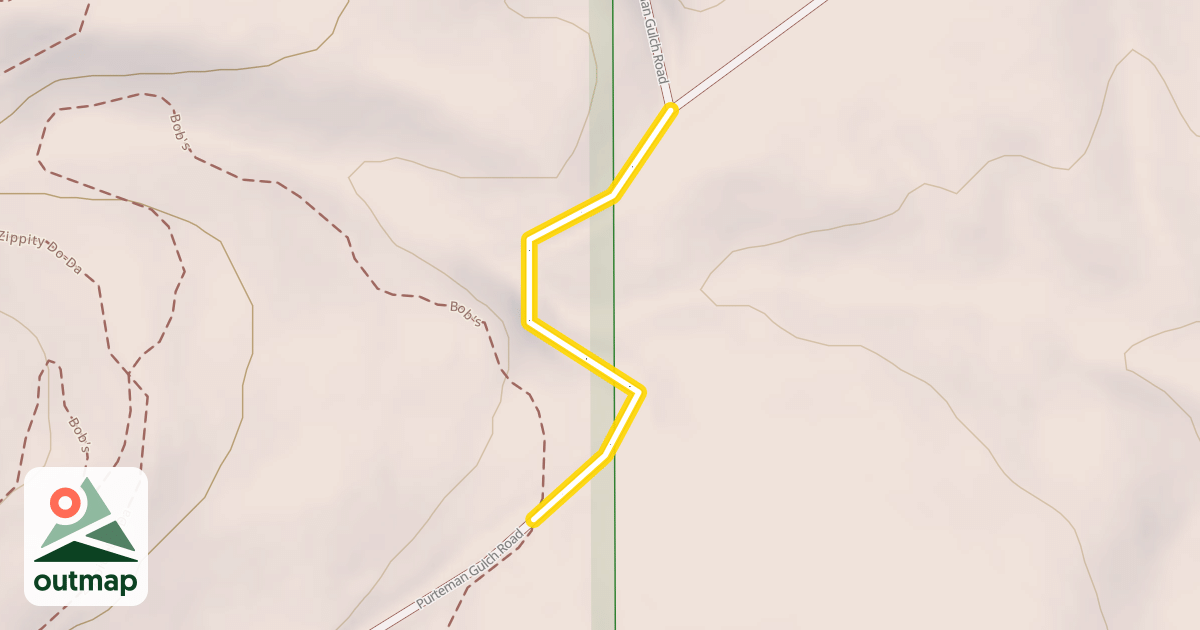 Map of Purteman Gulch Road