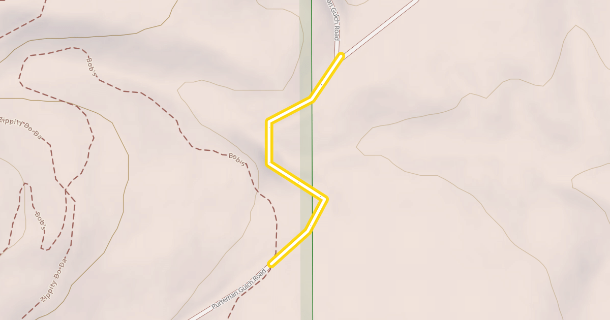 Map preview of Purteman Gulch Road