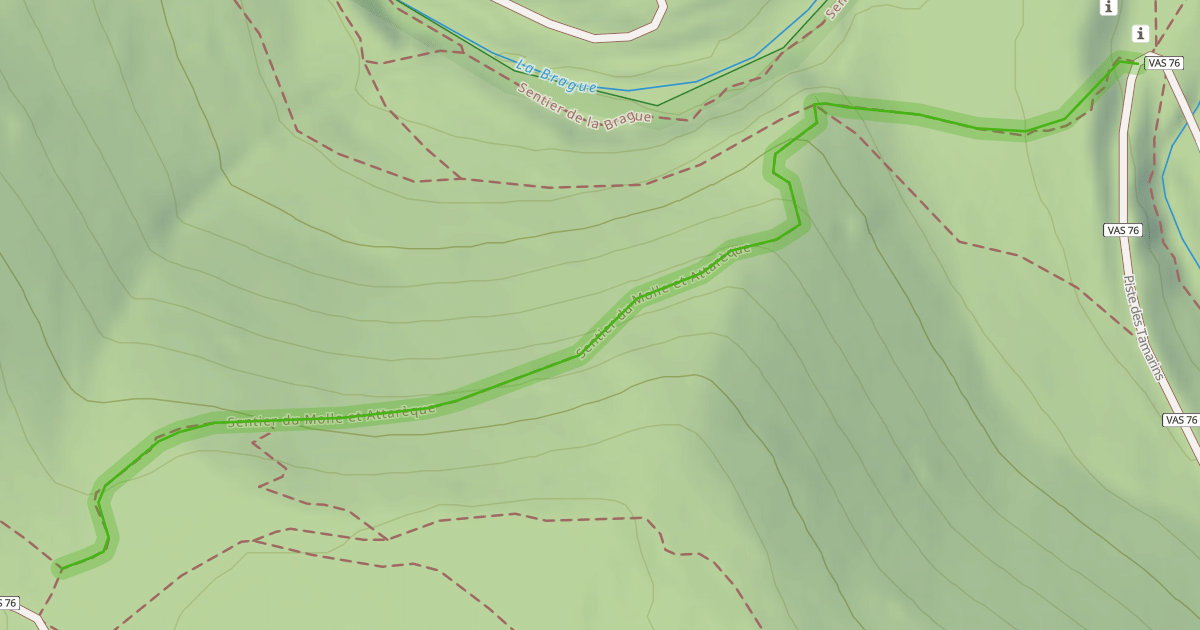 Map preview of Sentier du Molle et Attarèque