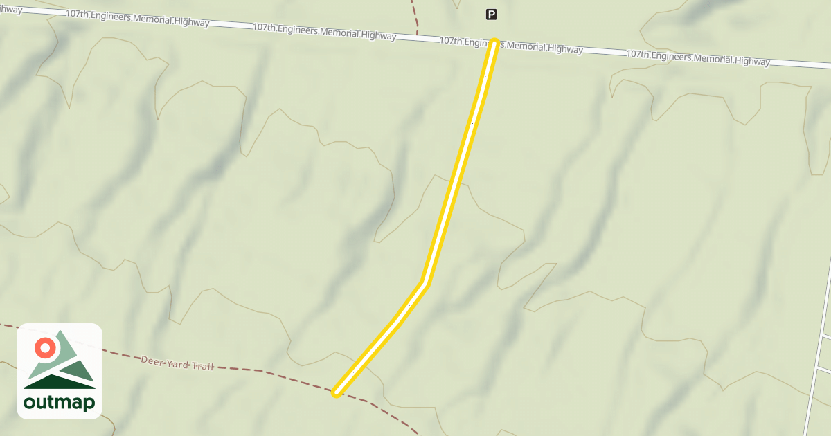 Map of Deer Yard Trail