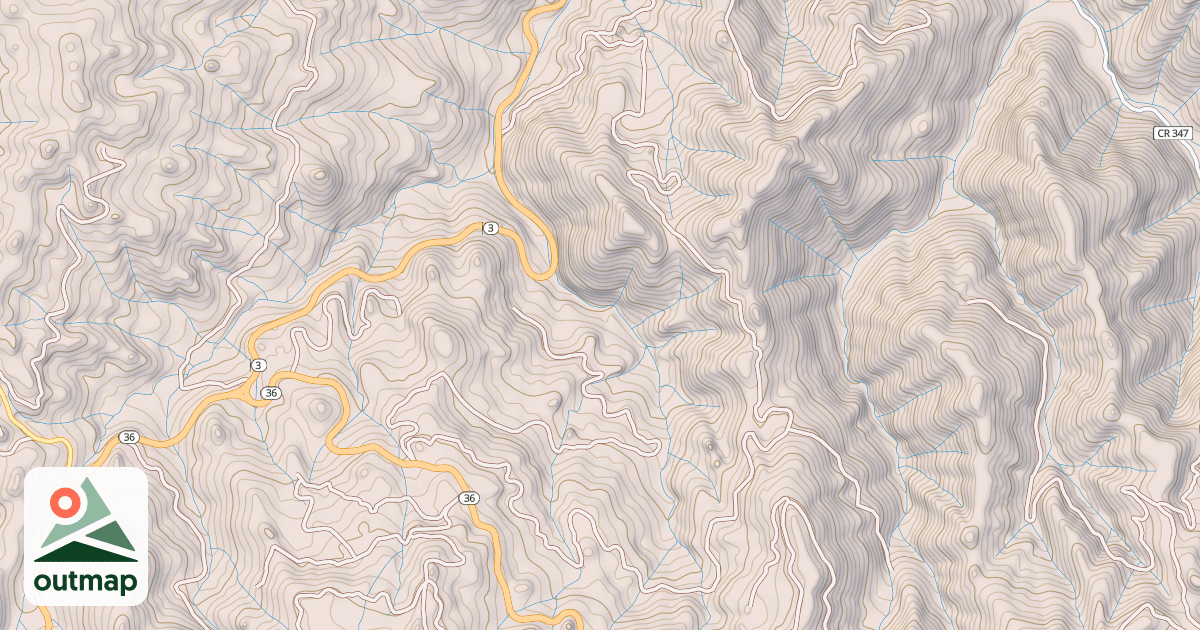 Map of BULE GULCH