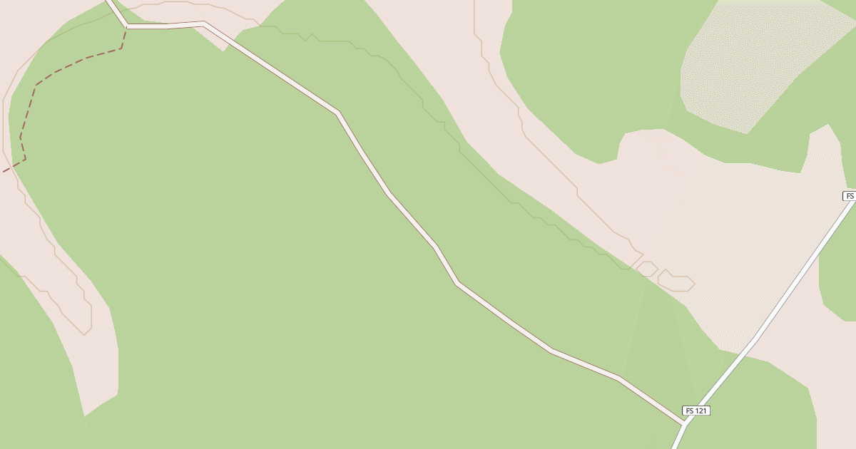 Map preview of USFS National Forest System Roads {83BA0E3C-51CE-4686-8041-9275F3255B87}