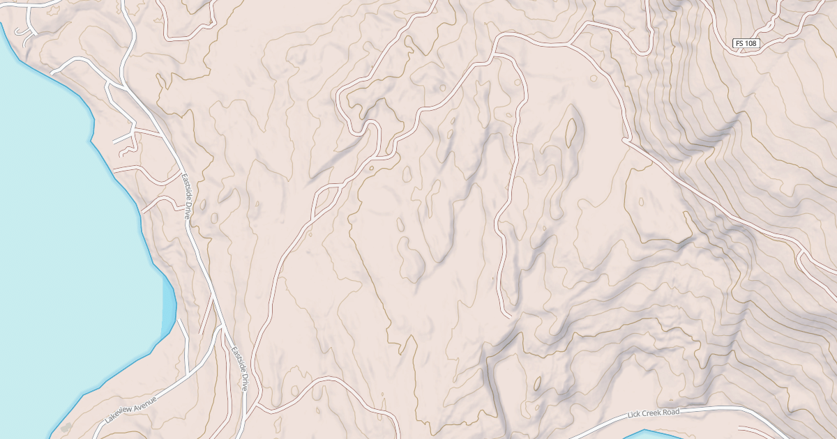 Map preview of FALL CREEK