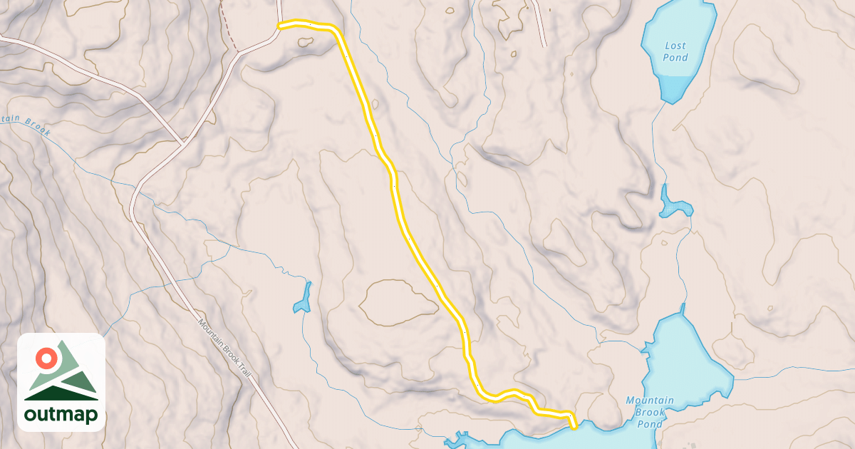 Map of Mountain Brook Trail