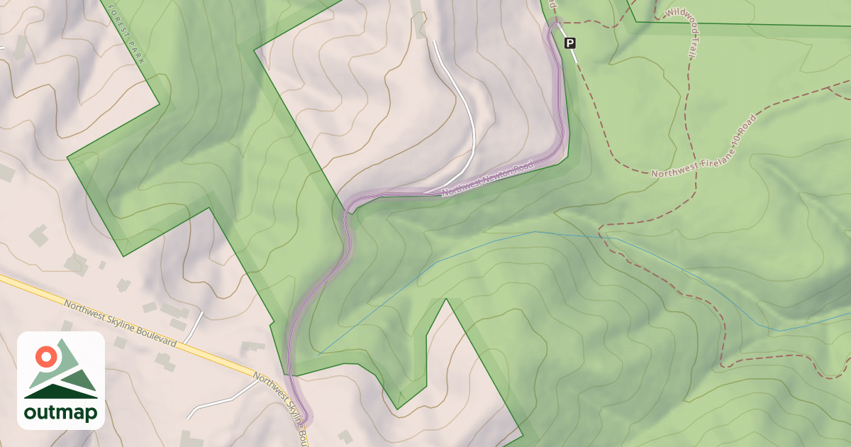 Map of Northwest Newton Road