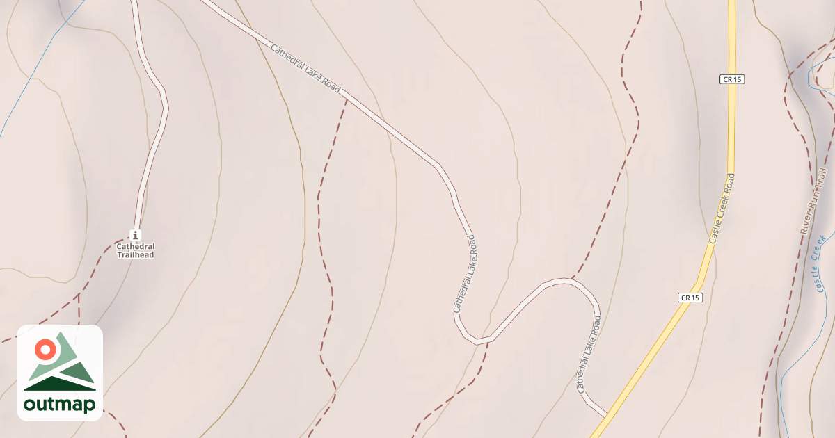 Map of CATHEDRAL LAKE