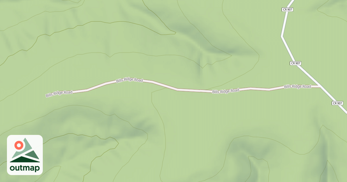 Map of BILLS RIDGE