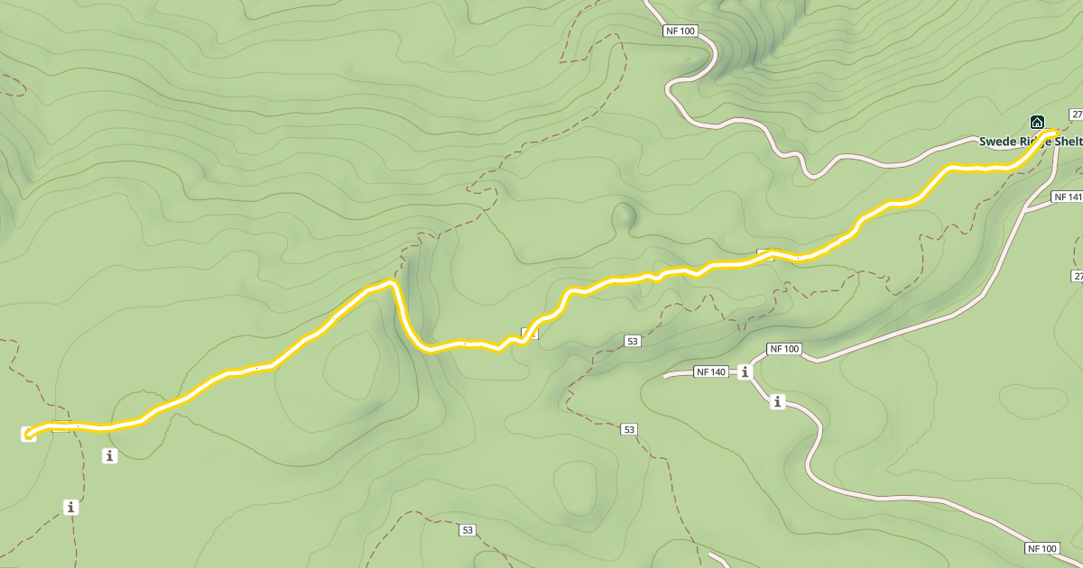 Map preview of Swede Ridge Trail #52