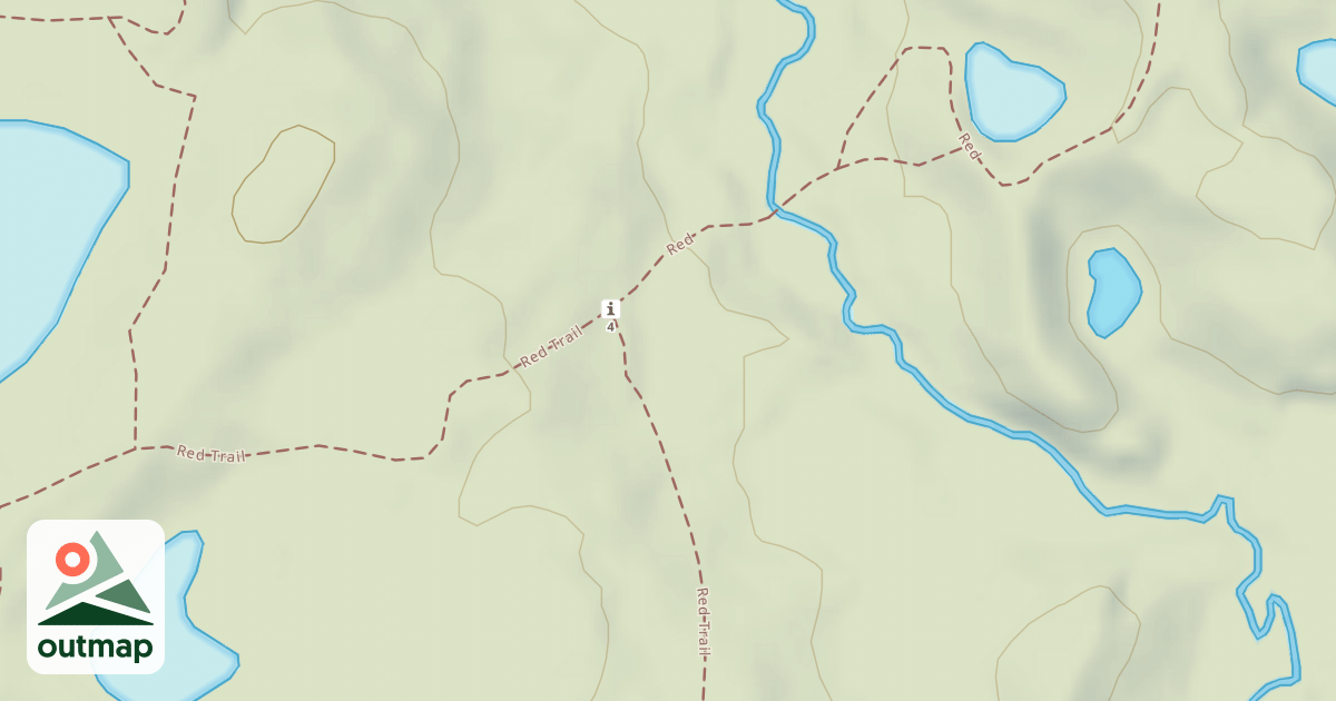 Map of Bald Mountain Rec. Area - Red Trail