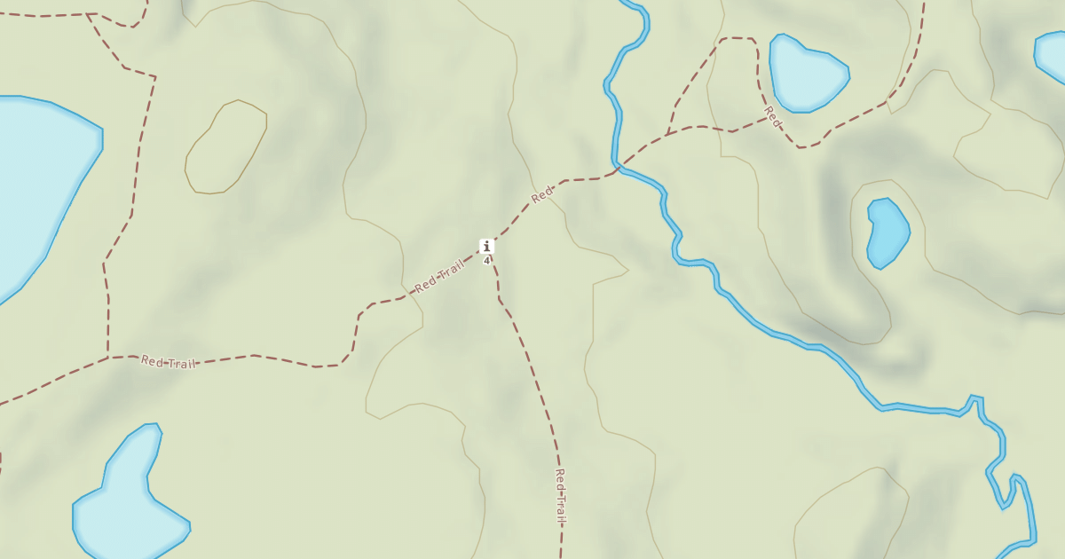 Map preview of Bald Mountain Rec. Area - Red Trail