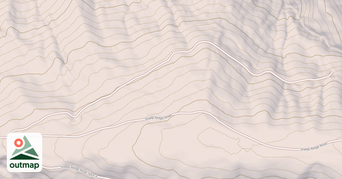 Map of SHEEP RIDGE SPUR B