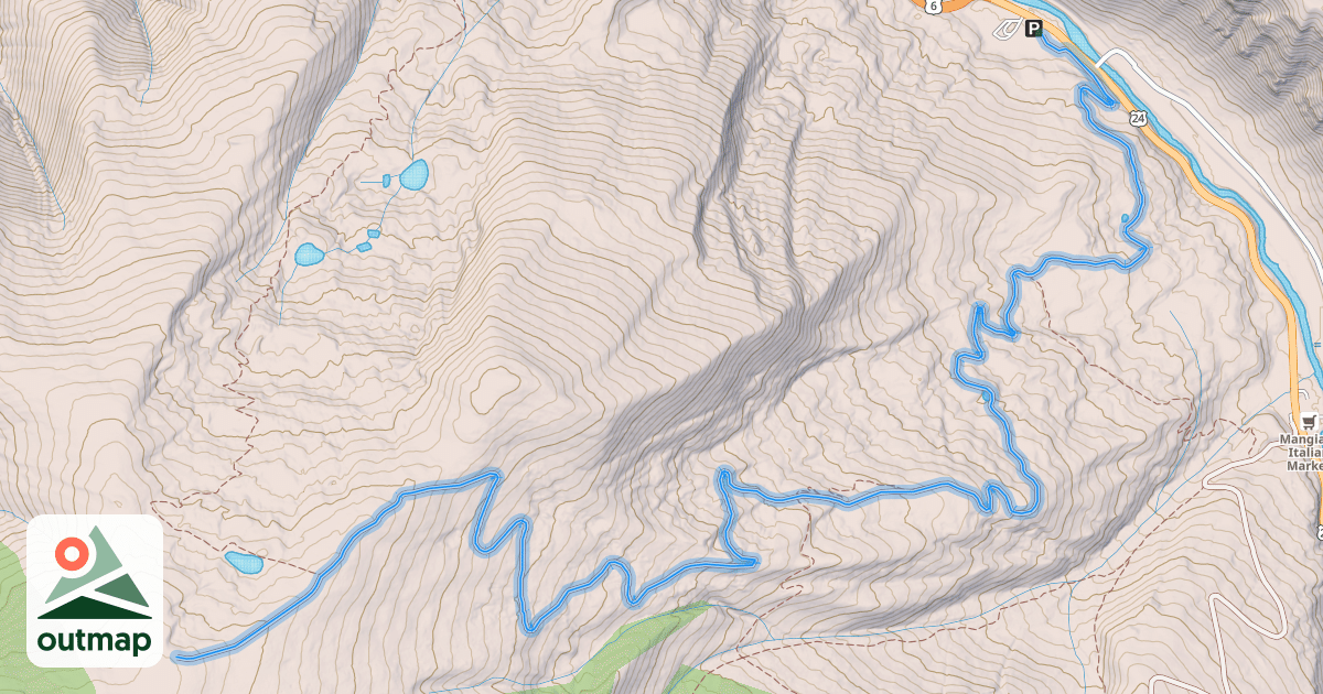 Map of Meadow Mountain