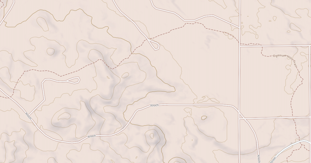 Map preview of Ogemaw Hills Trail