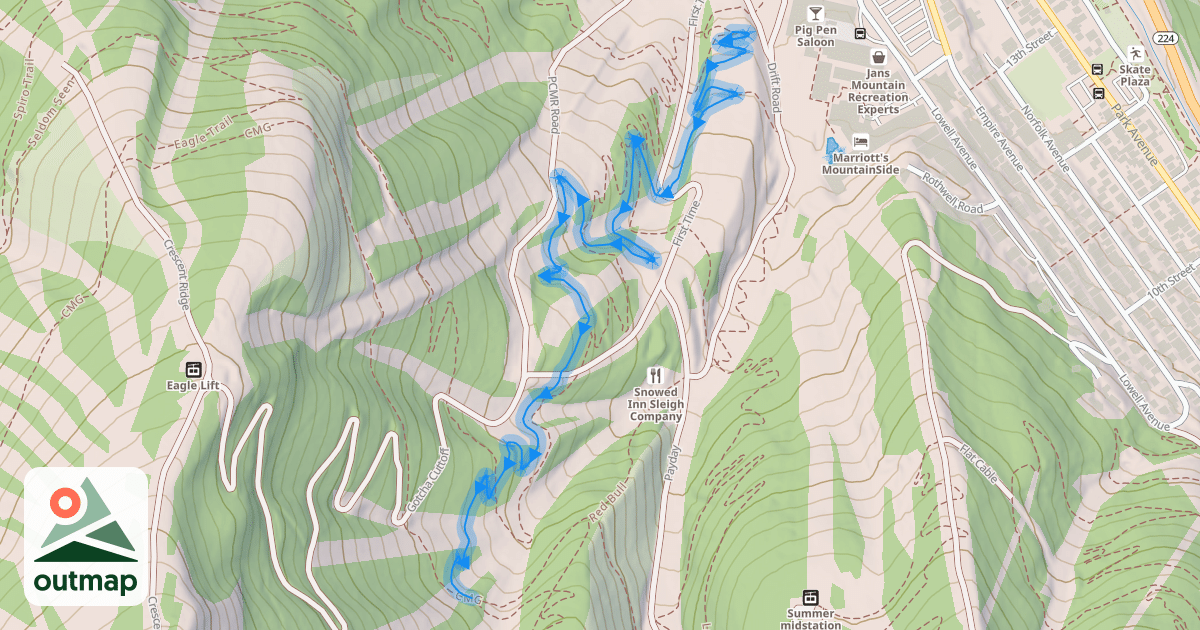 Map of Jenni's Trail