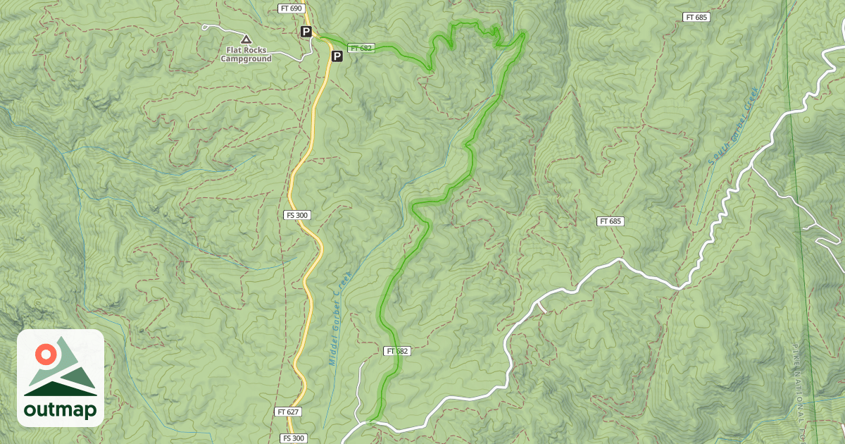 Map of Overlook Trail 682