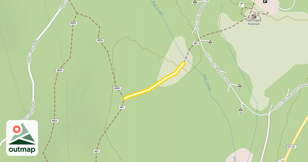 Map of Fish Creek Trail