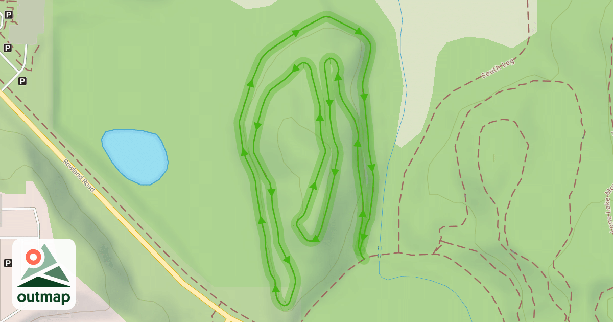 Map of Lone Lake Mountain Bike Trail