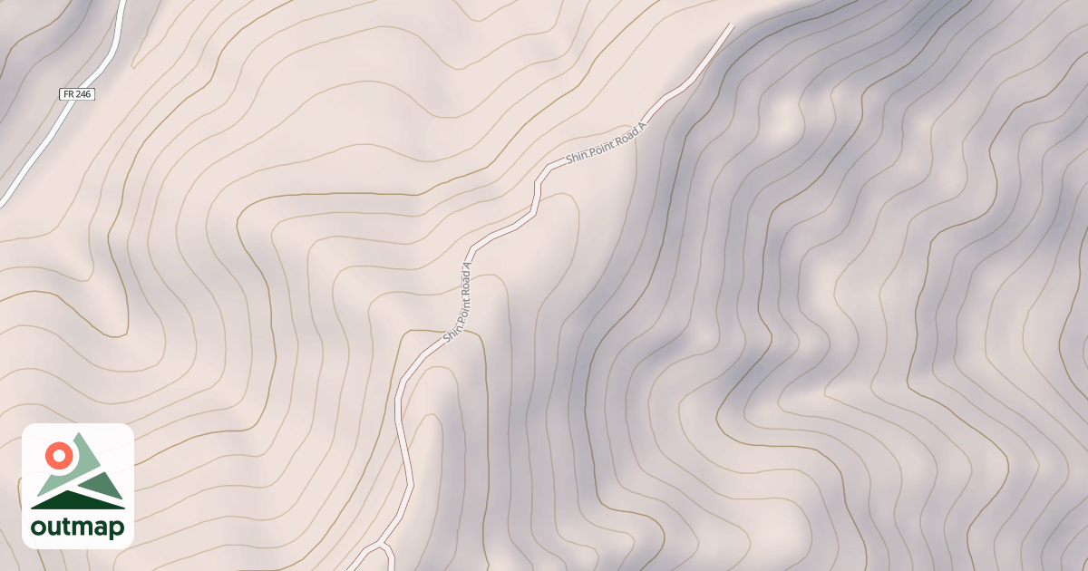 Map of BURRO CREEK