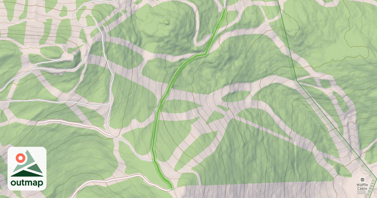 Map of Snowshed Crossover