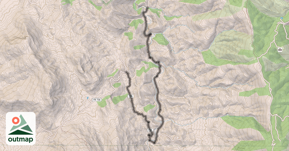 Map of Charouleau Gap Road