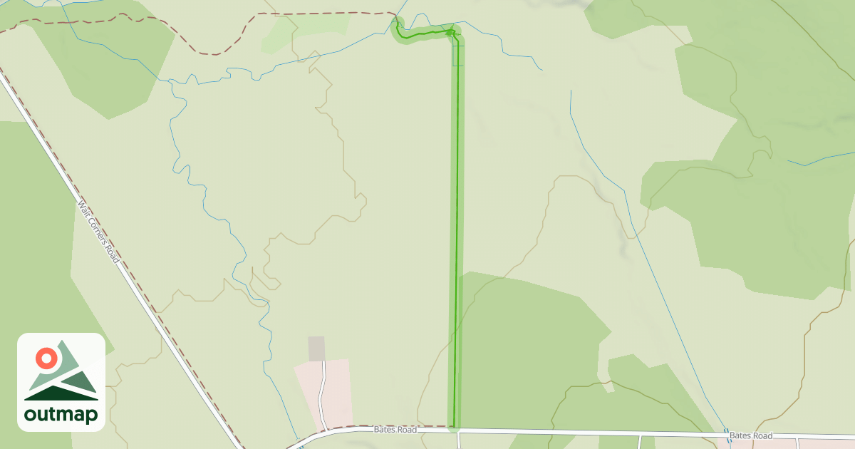 Map of Fred J. Cusimano Westside Overland Trail