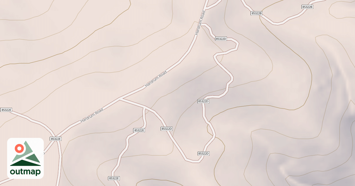 Map of SOUTH TROUGH SPUR D