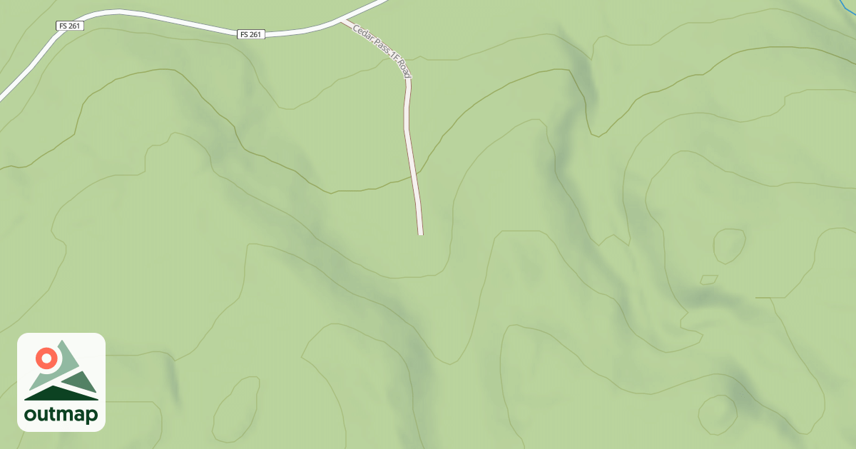 Map of CEDAR PASS 1F