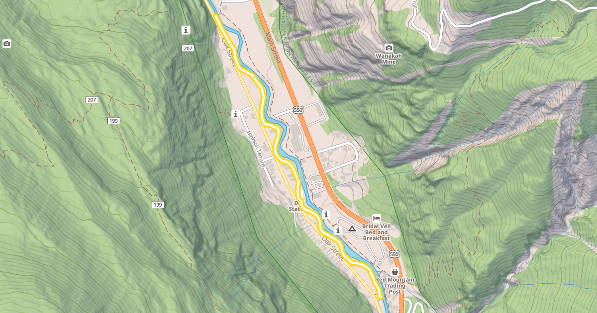 Map preview of Uncompahgre River Walk