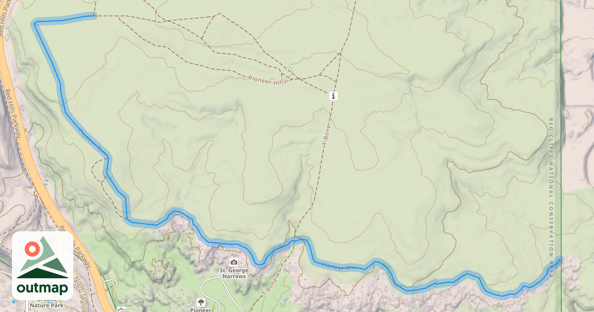 Map of Pioneer Rim