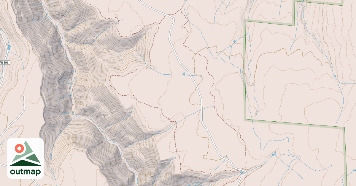Map of Naturita Rim Loop