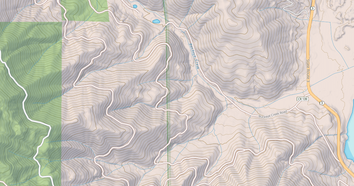 Map preview of BUCKEYE CREEK