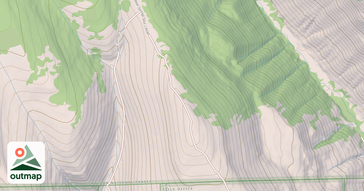 Map of BEAR SPRINGS SPUR 1
