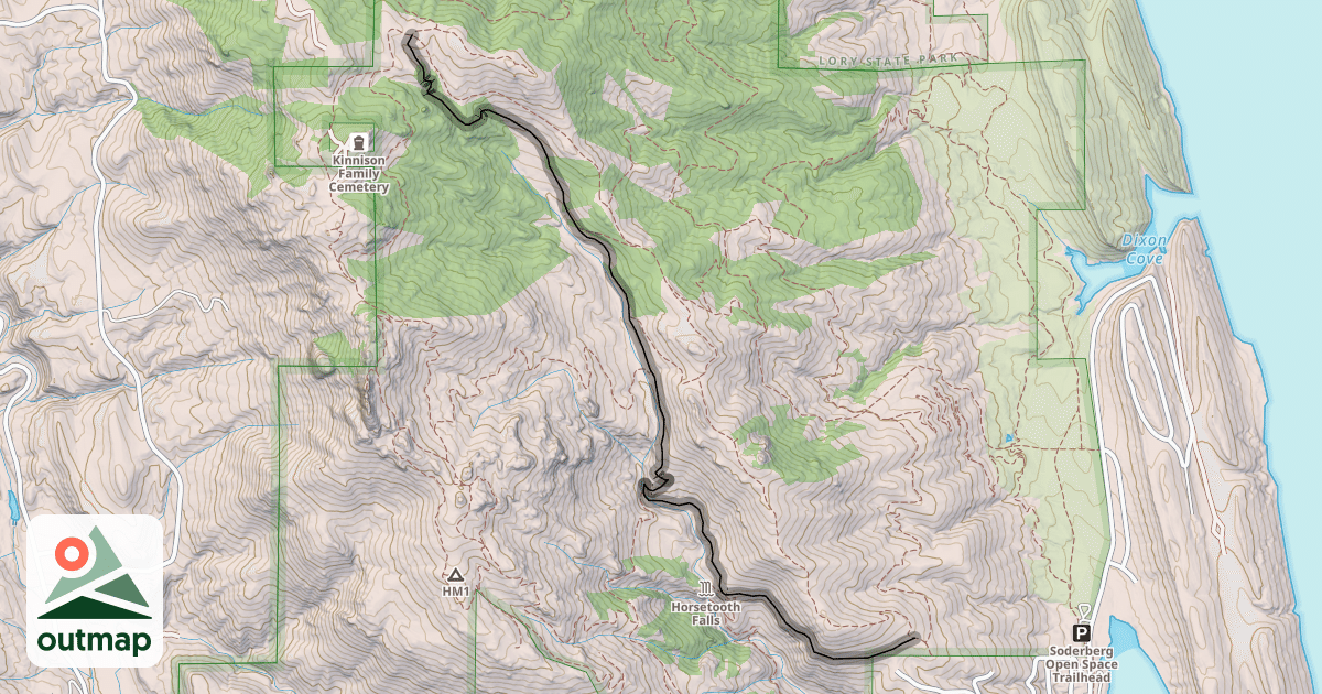 Map of Spring Creek Trail