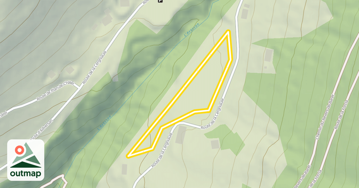 Map of Orgevaux 500m