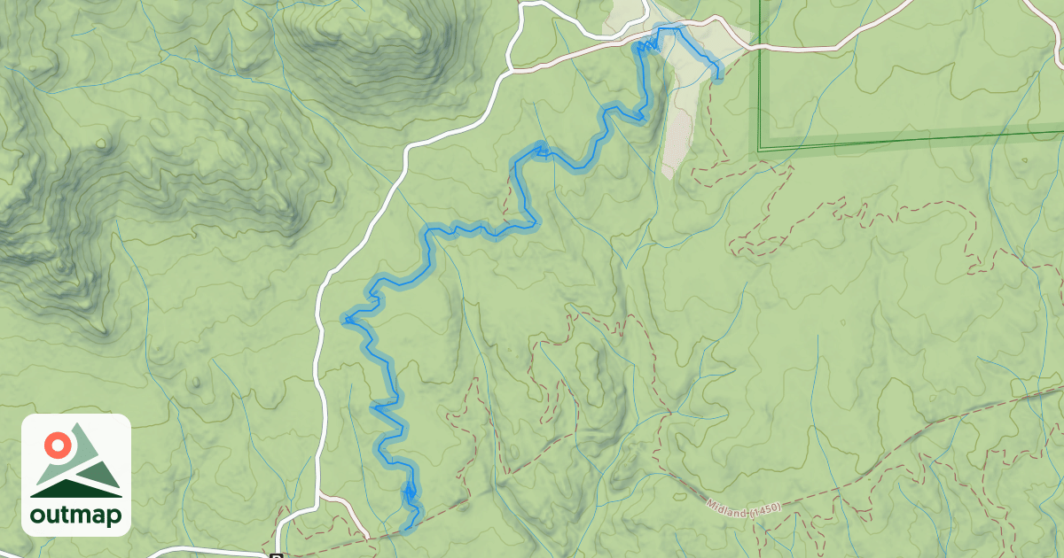 Map of Sausage Link Trail