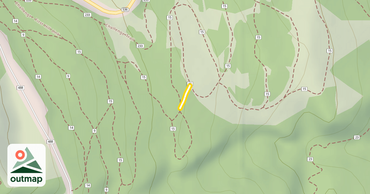 Map of Groomed Cross-country Trail